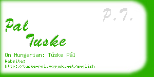 pal tuske business card